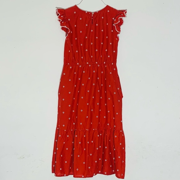 Detailed & Distinctive Bohme Red Women’s Dress with Lace Detail SZ S - Picture 2 of 7